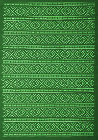 Abstract Green Contemporary Rug, con1121grn