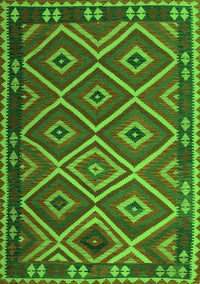 Oriental Green Traditional Rug, con1122grn