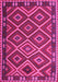 Machine Washable Oriental Pink Traditional Rug, wshcon1122pnk