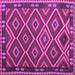 Square Oriental Purple Traditional Rug, con1122pur