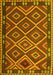 Machine Washable Oriental Yellow Traditional Rug, wshcon1122yw