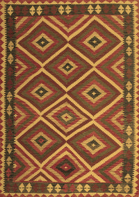 Oriental Brown Traditional Rug, con1122brn