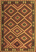 Machine Washable Oriental Brown Traditional Rug, wshcon1122brn