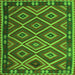 Serging Thickness of Oriental Green Traditional Rug, con1122grn