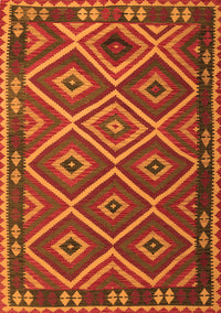 Oriental Orange Traditional Rug, con1122org