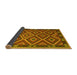 Sideview of Oriental Yellow Traditional Rug, con1122yw