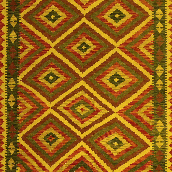 Oriental Yellow Traditional Rug, con1122yw