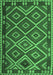 Machine Washable Oriental Emerald Green Traditional Area Rugs, wshcon1122emgrn