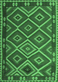 Oriental Emerald Green Traditional Rug, con1122emgrn