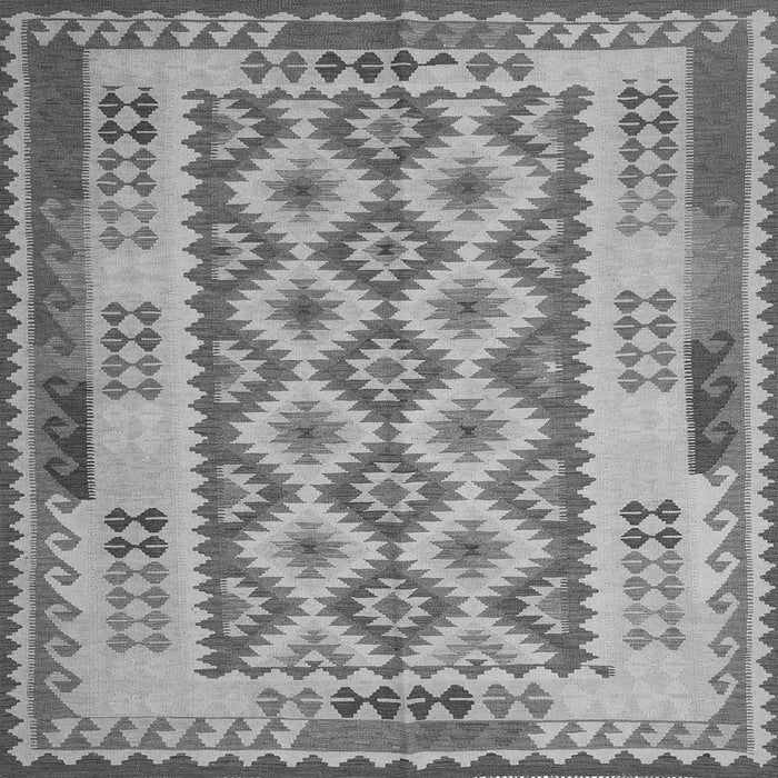 Serging Thickness of Southwestern Gray Country Rug, con1123gry