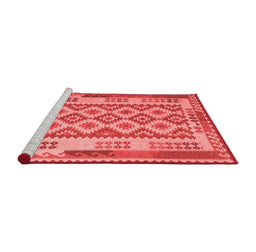 Country Red Washable Rugs