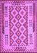 Machine Washable Southwestern Purple Country Area Rugs, wshcon1123pur