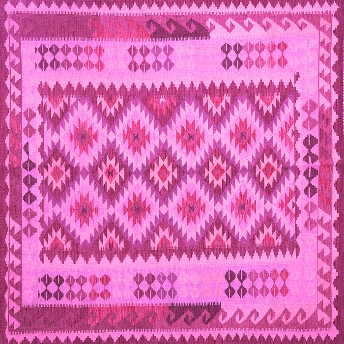 Square Southwestern Pink Country Rug, con1123pnk