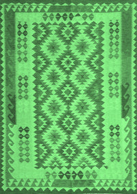 Southwestern Emerald Green Country Rug, con1123emgrn