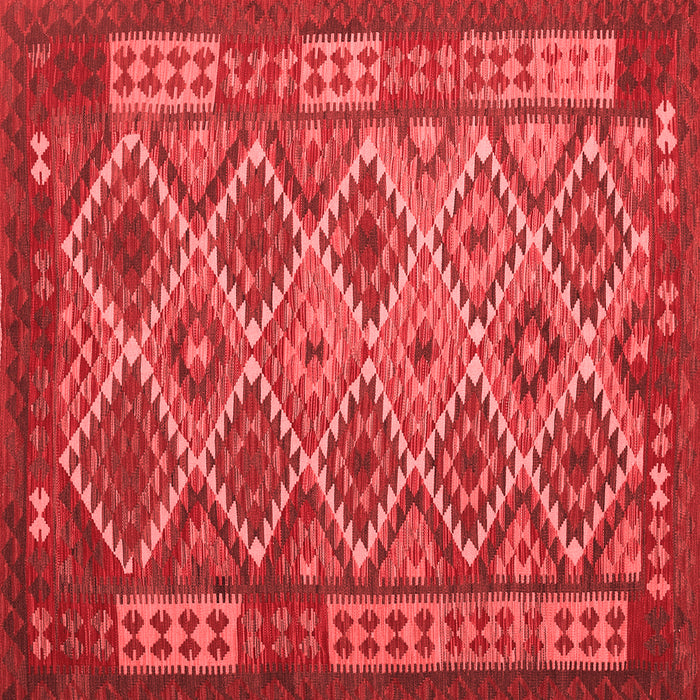Machine Washable Oriental Red Traditional Rug, wshcon1124red