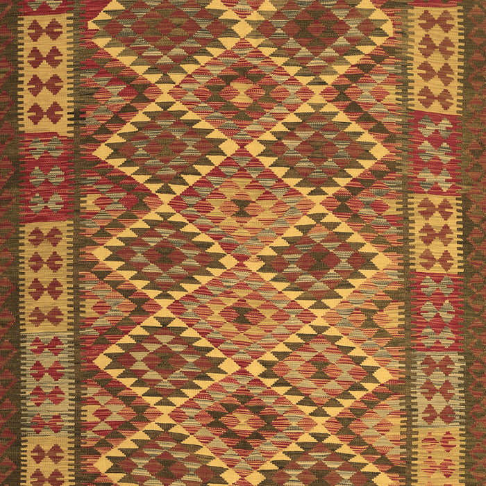 Machine Washable Oriental Brown Traditional Rug, wshcon1124brn