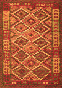 Oriental Orange Traditional Rug, con1124org