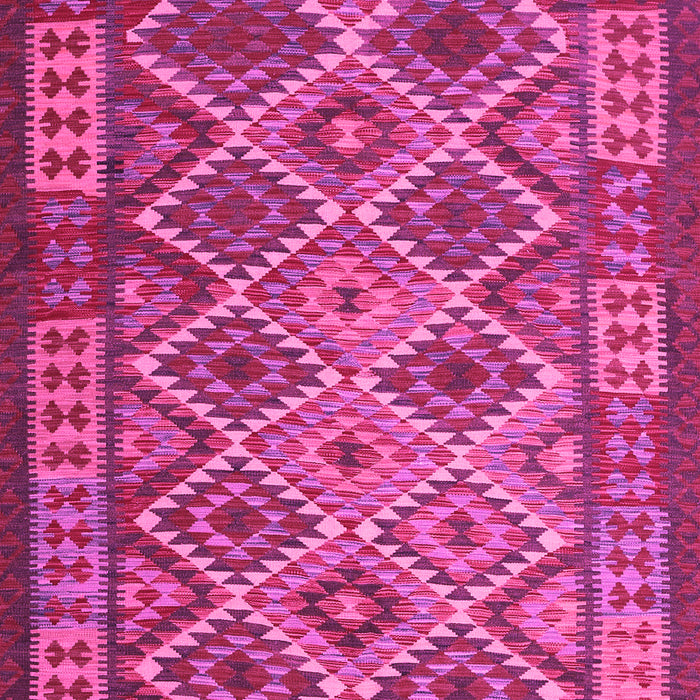 Machine Washable Oriental Pink Traditional Rug, wshcon1124pnk