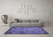 Machine Washable Oriental Blue Traditional Rug in a Living Room, wshcon1124blu