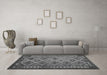 Machine Washable Oriental Gray Traditional Rug in a Living Room,, wshcon1124gry