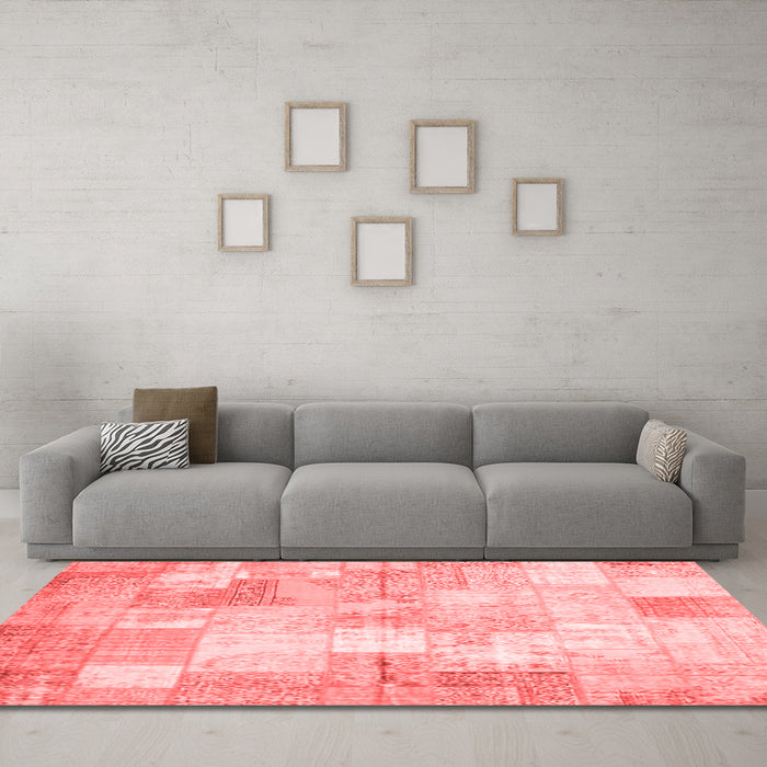 Transitional Red Washable Rugs
