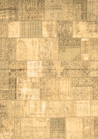 Patchwork Brown Transitional Rug, con1125brn