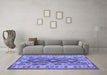 Machine Washable Abstract Blue Contemporary Rug in a Living Room, wshcon1127blu