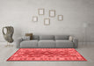 Contemporary Red Washable Rugs