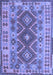 Abstract Blue Contemporary Rug, con1127blu