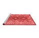 Contemporary Red Washable Rugs