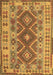 Machine Washable Abstract Brown Contemporary Rug, wshcon1127brn