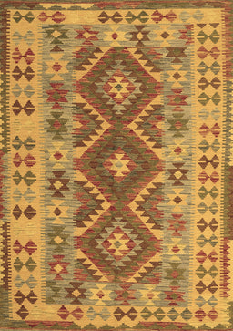 Abstract Brown Contemporary Rug, con1127brn
