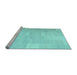 Sideview of Machine Washable Solid Light Blue Modern Rug, wshcon1128lblu