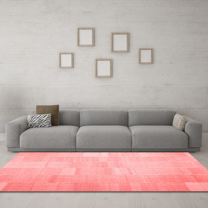 Modern Red Washable Rugs