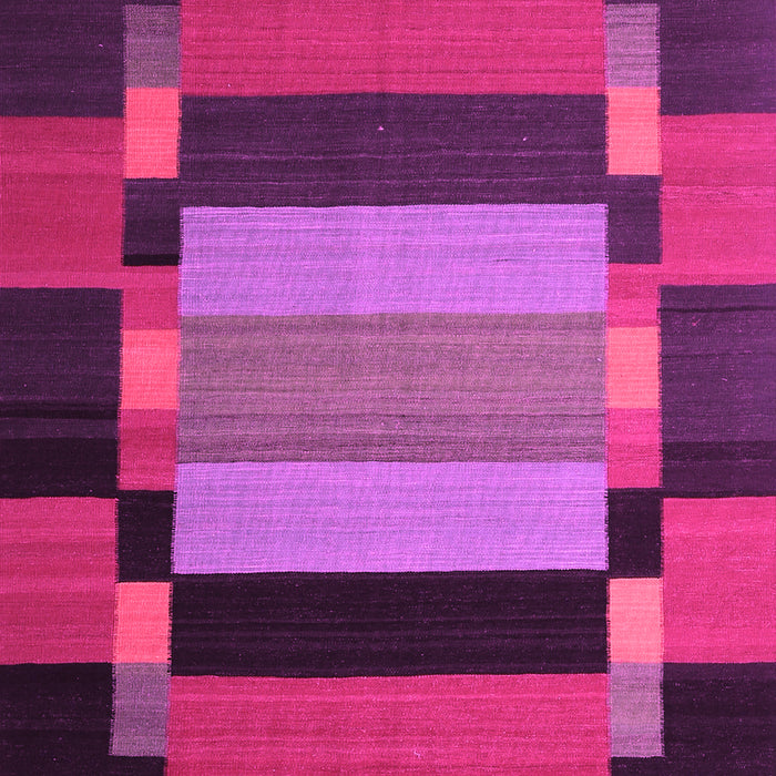 Machine Washable Abstract Pink Contemporary Rug, wshcon1129pnk
