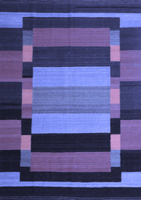 Abstract Blue Contemporary Rug, con1129blu