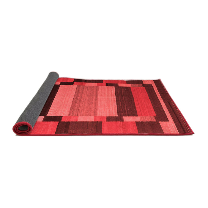 Abstract Red Contemporary Area Rugs