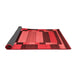 Abstract Red Contemporary Area Rugs