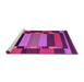 Sideview of Machine Washable Abstract Pink Contemporary Rug, wshcon1129pnk