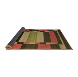 Sideview of Abstract Brown Contemporary Rug, con1129brn
