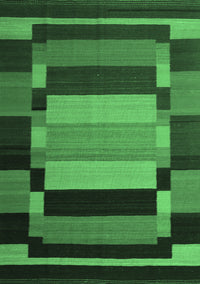 Abstract Emerald Green Contemporary Rug, con1129emgrn