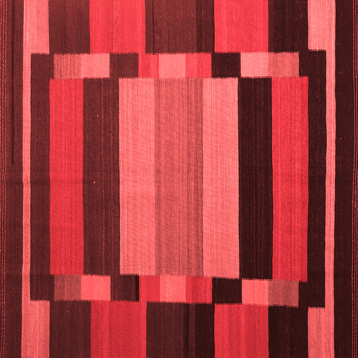Abstract Red Contemporary Rug, con1129red