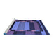 Sideview of Machine Washable Abstract Blue Contemporary Rug, wshcon1129blu