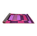 Sideview of Abstract Pink Contemporary Rug, con1129pnk