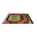 Sideview of Machine Washable Abstract Brown Contemporary Rug, wshcon1129brn