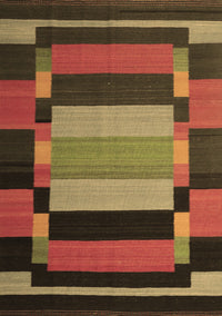 Abstract Brown Contemporary Rug, con1129brn