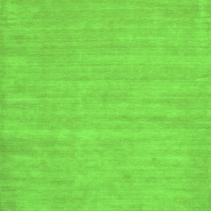 Serging Thickness of Machine Washable Solid Green Modern Area Rugs, wshcon112grn