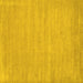 Square Solid Yellow Modern Rug, con112yw