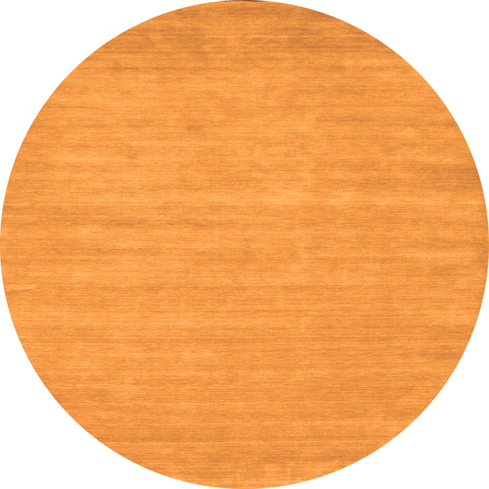 Square Solid Orange Modern Rug, con112org
