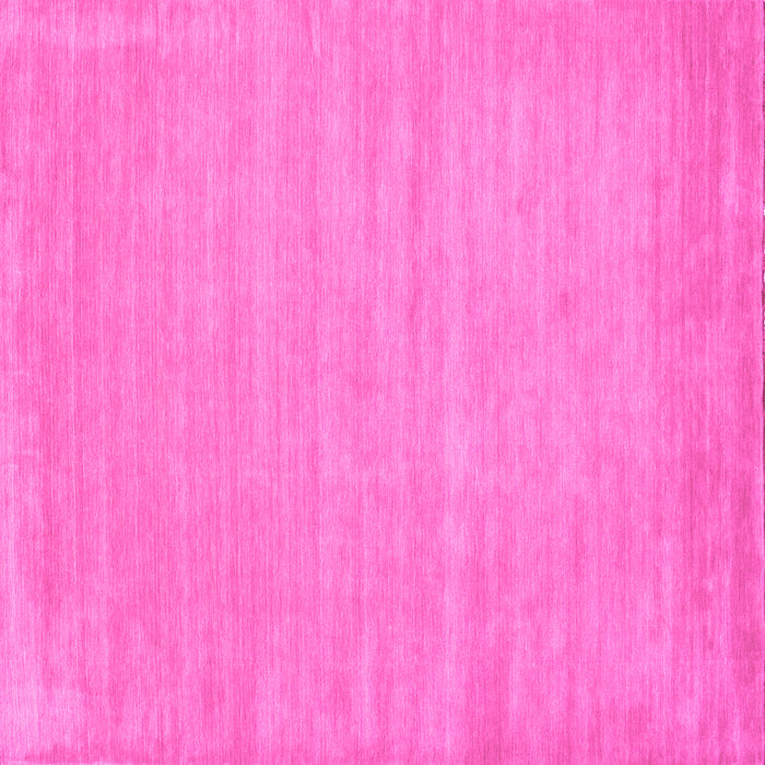 Square Machine Washable Solid Pink Modern Rug, wshcon112pnk